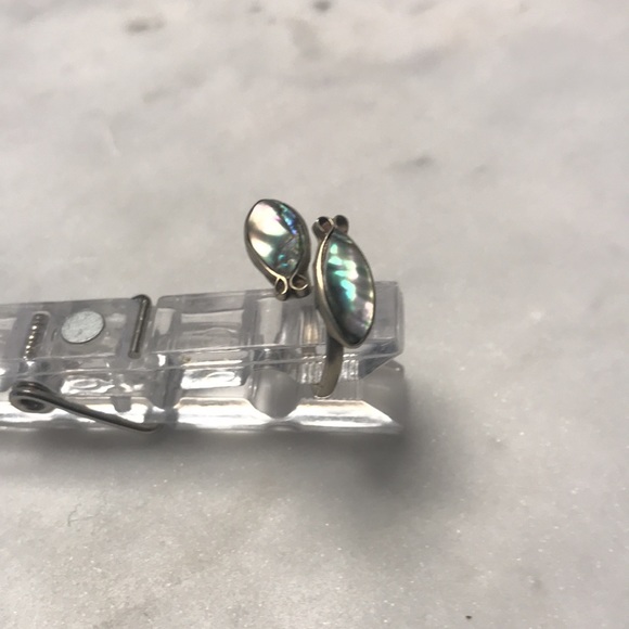 Silver and abalone ring - Picture 3 of 7